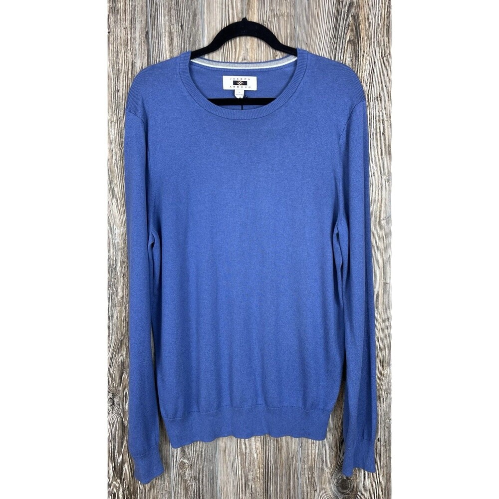 JOSEPH ABBOUD Men's Cashmere/Cotton Blend V-Neck Sweater L Classic Preppy Office